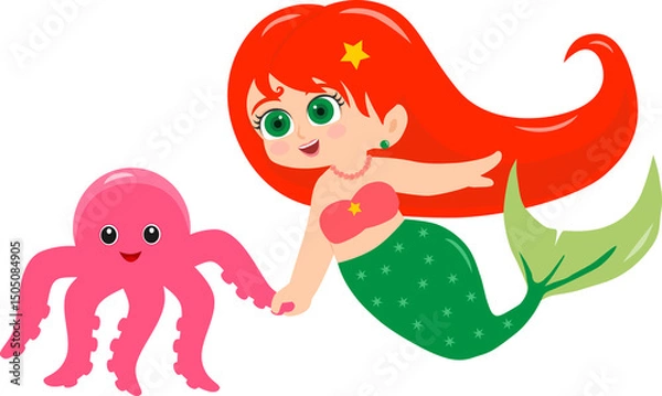 Obraz mermaid clipart 