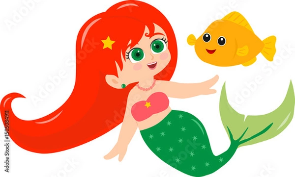 Obraz mermaid transparent background
