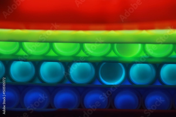 Obraz Colorful Abstract Background with Gradient Layers of Red, Green, and Blue Neon Lights