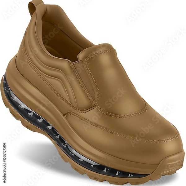 Fototapeta Stylish slip-on sneaker showcasing modern design and comfortable footwear