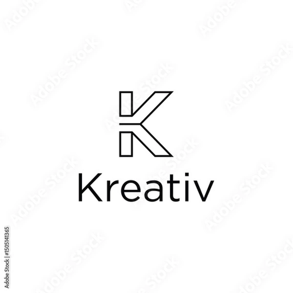 Obraz letter K logo icon vector