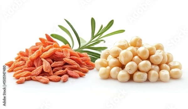 Fototapeta Goji Berries and Macadamia Nuts Snack Display