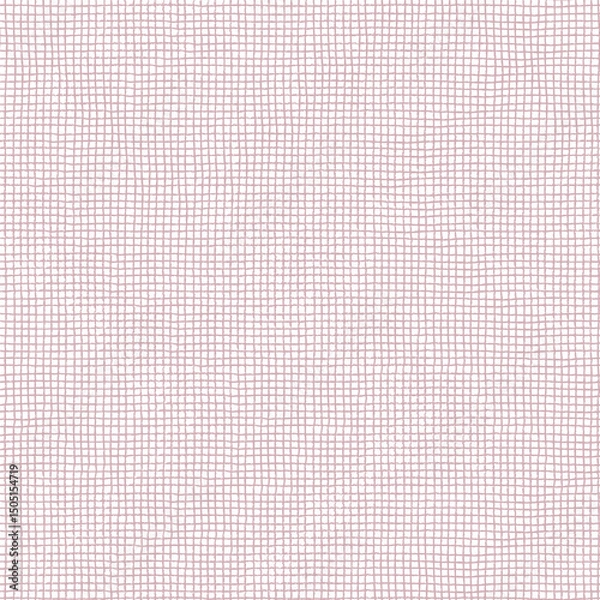 Obraz Seamless checkered repeating pattern with hand drawn very small cell or mesh for wrapping paper, surface design and other design projects