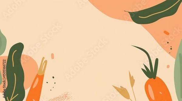 Fototapeta Food Festival Carrot Background: Orange Radiance Illuminates the Feast, Sketching a Dynamic Scroll of the Dance between Crisp Freshness and Creative Cuisine