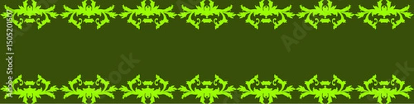 Fototapeta Elegant floral seamless pattern with intricate symmetrical designs. Perfect for wallpaper, fabric, textile, wrapping, background, or decorative use in digital and print projects.