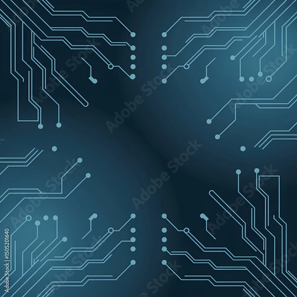 Obraz Abstract technology circuit board background design