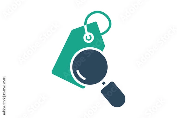 Obraz Discovery icon. solid icon style. icon related to brand. business elements vector illustration