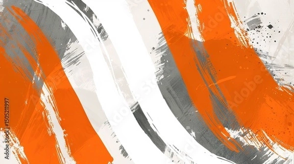 Fototapeta Republic Day Flyer Background: Ink Rhythms Convey Grand Narratives, Spreading a Visual Manifesto of the Blending of Fiery Passion and Celebratory Splendor