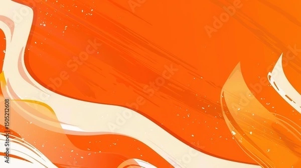 Fototapeta Republic Day Flyer Background: Ink Rhythms Convey Grand Narratives, Spreading a Visual Manifesto of the Blending of Fiery Passion and Celebratory Splendor