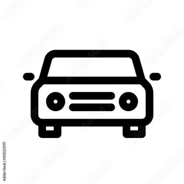 Fototapeta Car line icon. Vector graphics