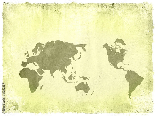 Fototapeta world map
