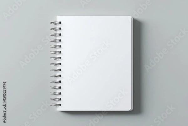 Fototapeta Blank spiral-bound notebook (6)
