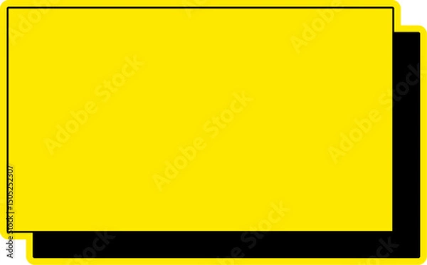 Obraz blank yellow sign