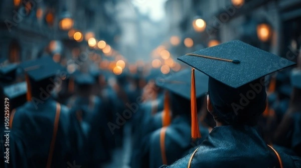 Obraz high school graduates students