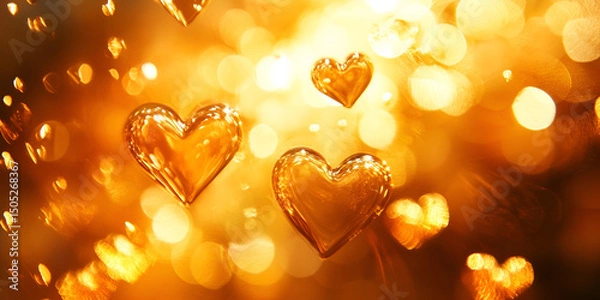 Obraz Warm Light Clusters with Subtle Glowing Effect Abstract Background
