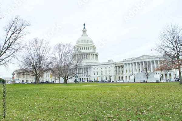 Fototapeta Full View of the US Capitol Building