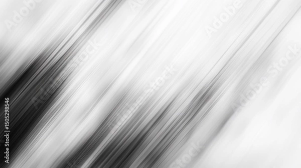 Obraz Abstract black and white gradient lines blend creating a soft flowing texture
