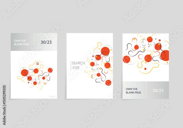 Fototapeta Colorful template banner with gradient color. Design with liquid shape