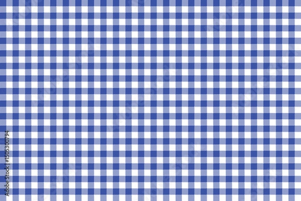 Fototapeta Blue and white color plaid pattern background. plaid pattern background. Seamless pattern.