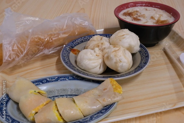 Obraz 永和豆漿大王での台湾式朝ごはん