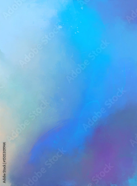 Obraz watercolor brush drawing on a gradient background