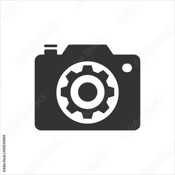 Fototapeta camera setting icon, camera repair, camera icon vector