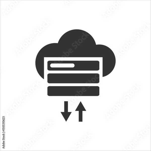 Fototapeta storage device icon vector