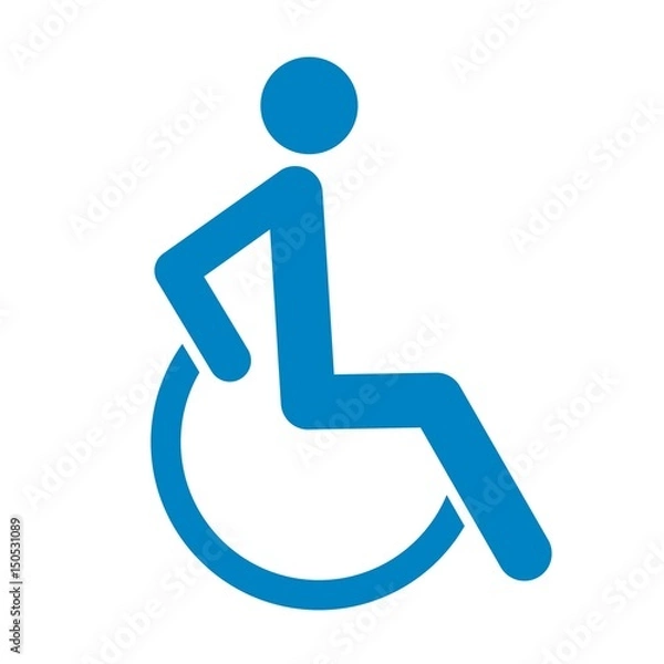 Fototapeta Behindertenschild0905b