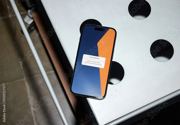 Fototapeta Mockup Of Customizable Smartphone