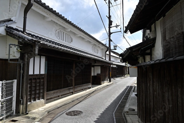 Obraz 奈良県五條市五條新町の古い町並