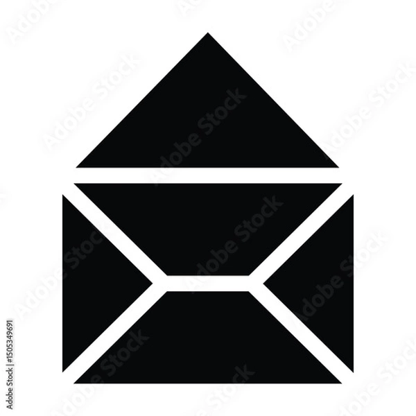Obraz Abstract Mail icon vector, Mail Icon Clip art, 郵便, メールアイコン, 郵件,