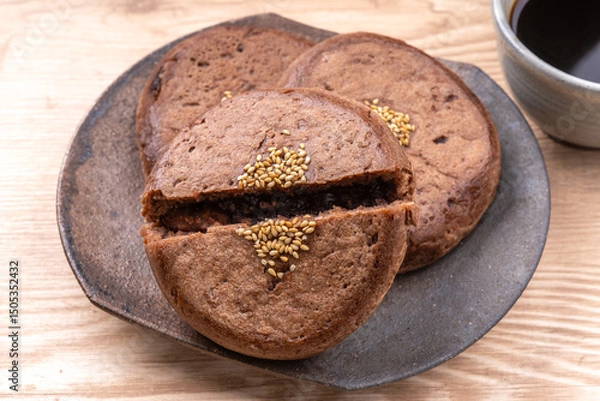 Obraz 平焼き餡パン（チョコ小豆あん）