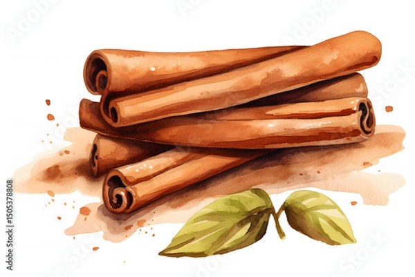 Fototapeta cinnamon isolated on a transparent background
