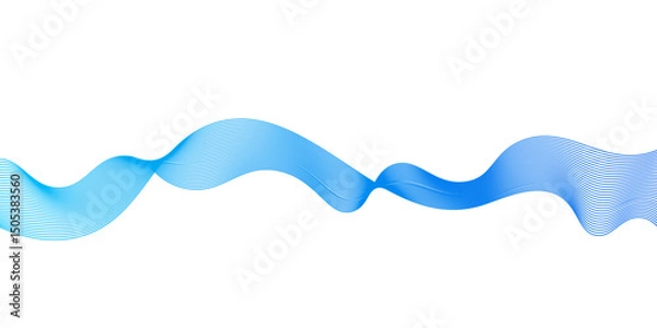 Obraz Abstract vector background with blue wavy lines,Abstract vector blue wave lines on white background,blending line background. colorful wave lines. blue lines background.
