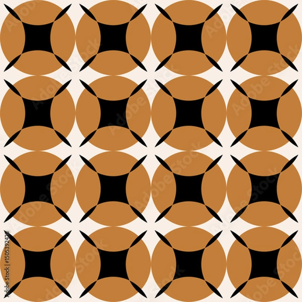 Fototapeta Seamless abstract geometric pattern. Vector Illustration.
