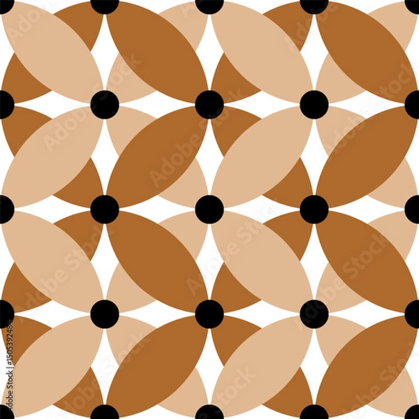 Fototapeta Seamless abstract geometric pattern. Vector Illustration.