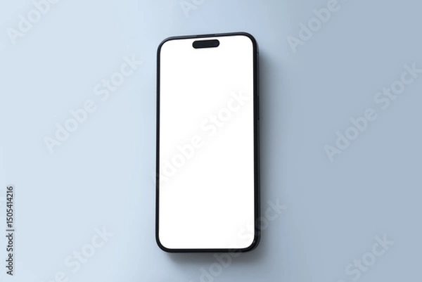 Obraz Smartphone template mockup isolated screen Transparent for user experience presentation