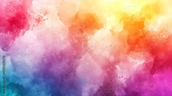 Fototapeta abstract colorful watercolor background