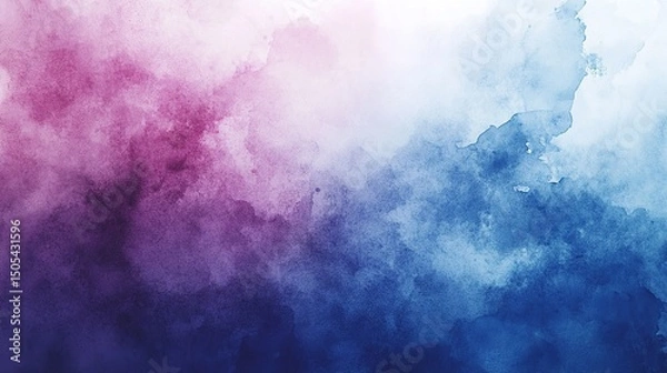 Fototapeta abstract watercolor background with clouds