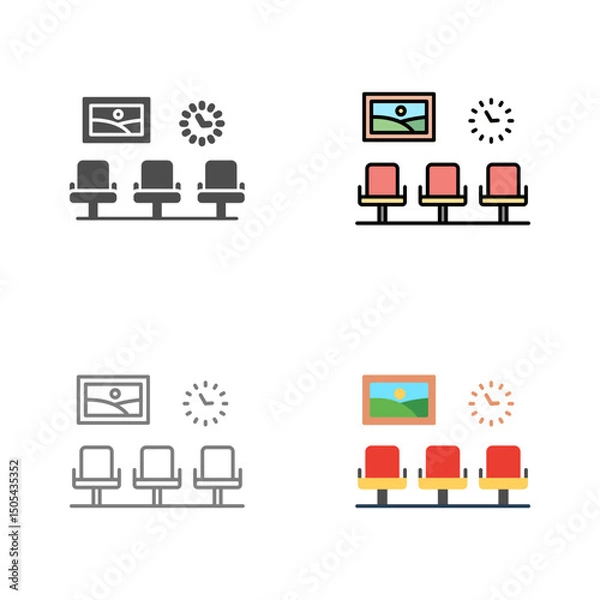 Obraz Seats Vector Icon