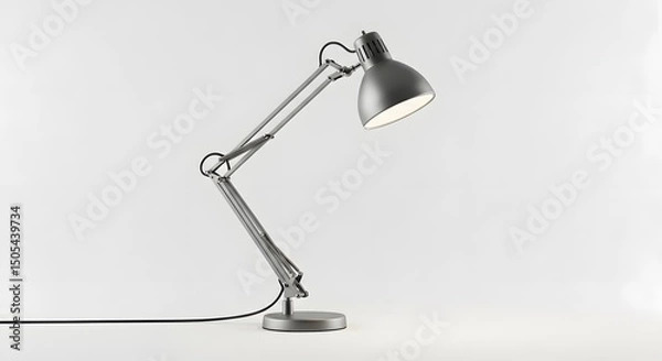 Fototapeta Modern Adjustable Desk Lamp on White