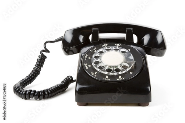 Obraz Czarny telefon