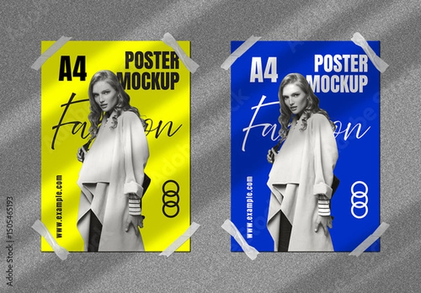 Fototapeta Clean A4 Poster Mockup Template for Minimal Presentation
