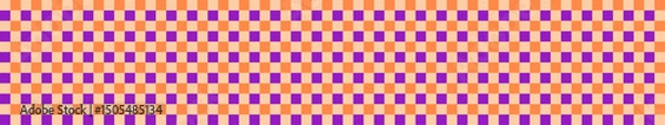 Fototapeta Halloween argyle geometric pattern background. Autumn pumpkin and chevron design. Flat vector illustration isolated on white background.