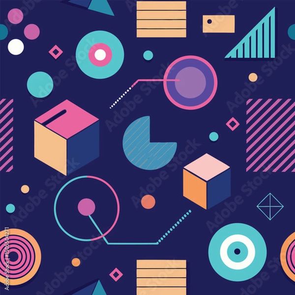 Obraz wall panel background digital pattern.