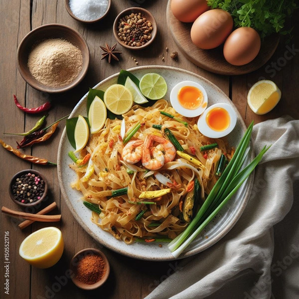 Obraz pasta with seafood