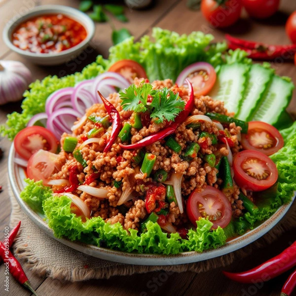 Obraz beef with vegetables