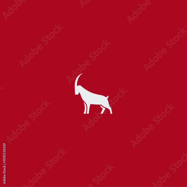 Obraz Goat logo icon flat vector design