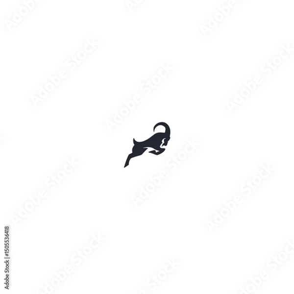 Obraz Goat logo icon flat vector design