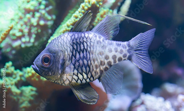 Obraz Close-up view of a pajama cardinalfish (Sphaeramia nematoptera)